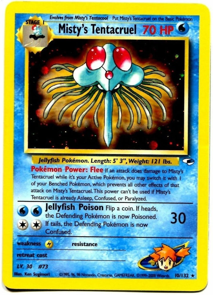 Pokemon | Misty's Tentacruel (10/132) [Gym Heroes Unlimited] | The Nerd Merchant