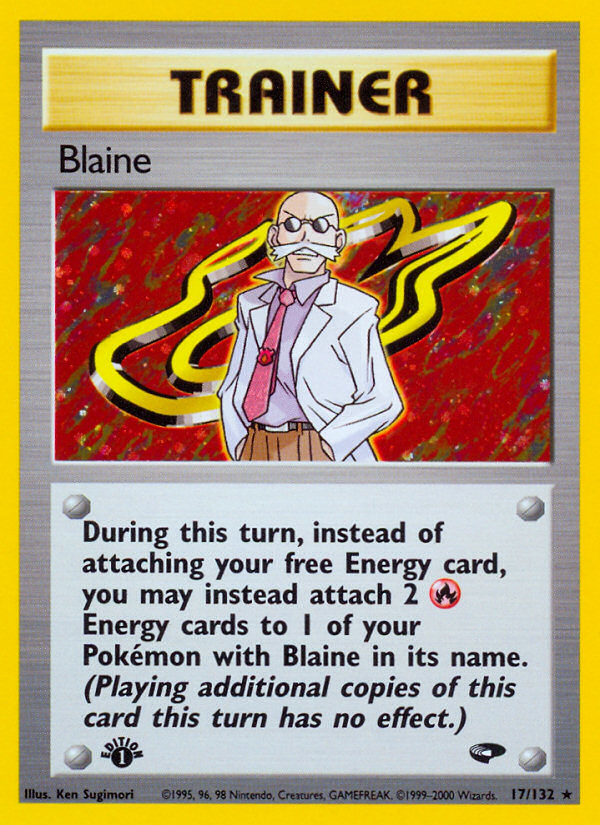 Pokemon | Blaine (17/132) [Gym Challenge 1st Edition] | The Nerd Merchant