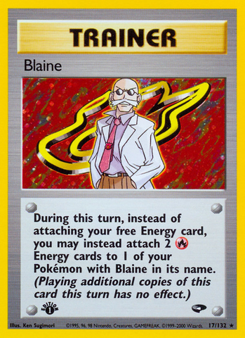 Pokemon | Blaine (17/132) [Gym Challenge 1st Edition] | The Nerd Merchant