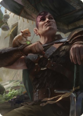 Magic | Minsc & Boo, Timeless Heroes Art Card (38) [Commander Legends: Battle for Baldur's Gate Art Series] | The Nerd Merchant