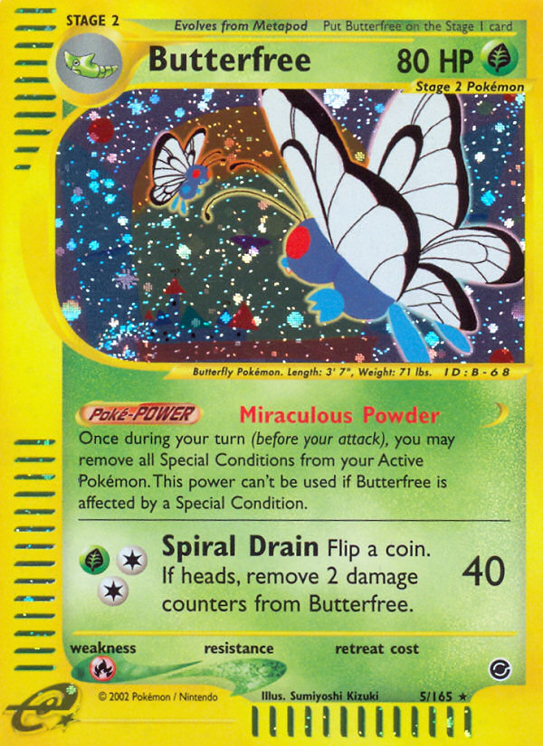 Pokemon | Butterfree (5/165) [Expedition: Base Set] | The Nerd Merchant