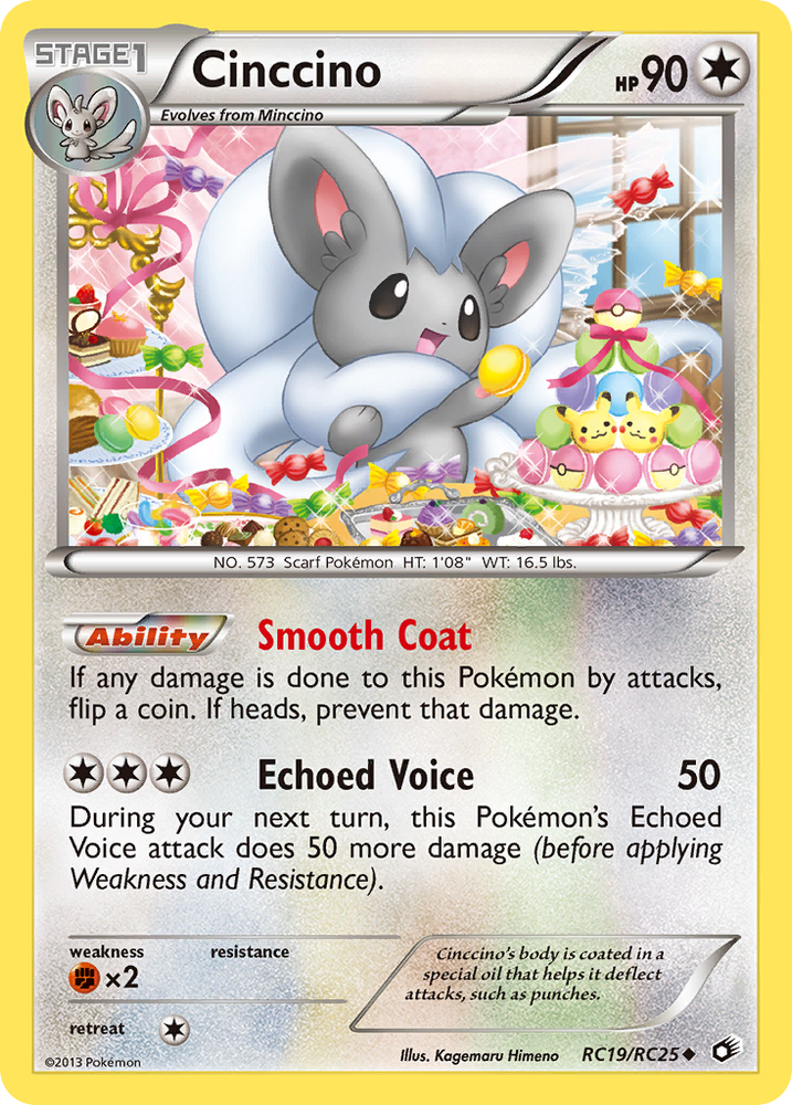 Pokemon | Cinccino (RC19/RC25) [Black & White: Legendary Treasures] | The Nerd Merchant