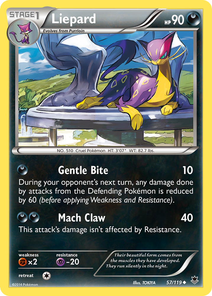 Pokemon | Liepard (57/119) [XY: Phantom Forces] | The Nerd Merchant