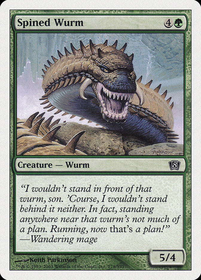 Magic | Spined Wurm [Eighth Edition] | The Nerd Merchant