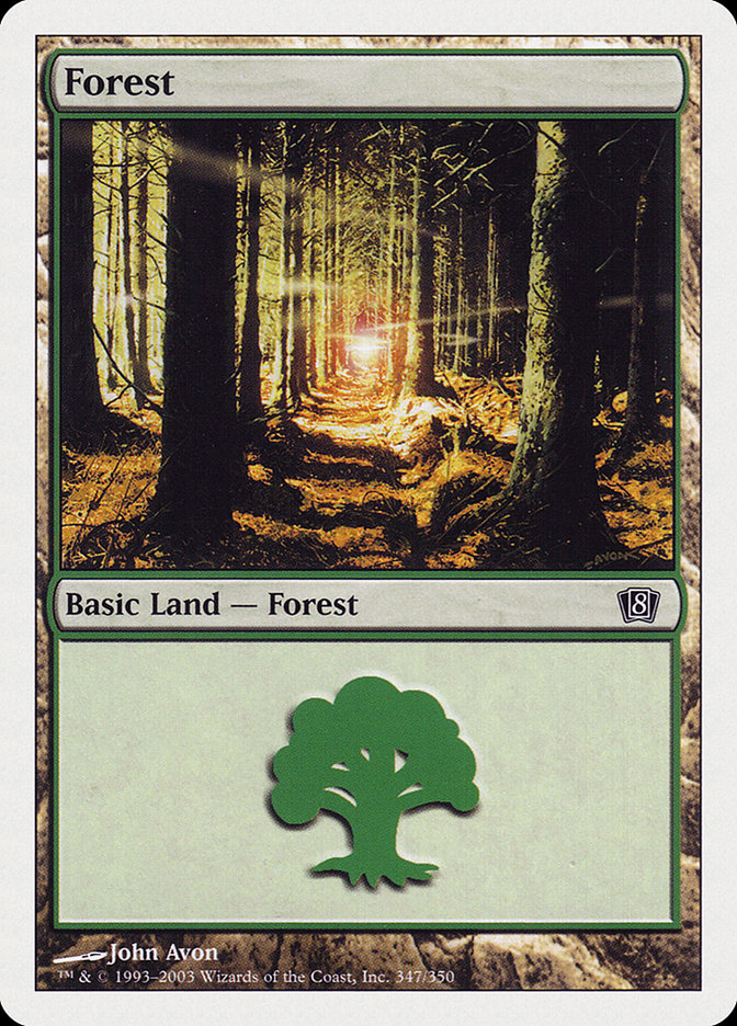 Magic | Forest (347) [Eighth Edition] | The Nerd Merchant