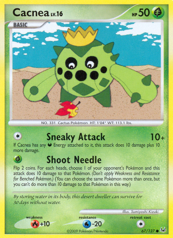 Pokemon | Cacnea (67/127) [Platinum: Base Set] | The Nerd Merchant