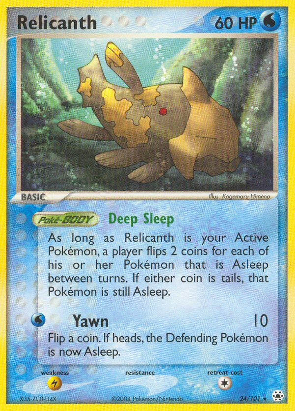 Pokemon | Relicanth (24/101) [EX: Hidden Legends] | The Nerd Merchant