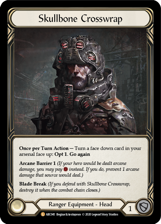 Flesh and Blood TCG | Skullbone Crosswrap [U-ARC041] (Arcane Rising Unlimited)  Unlimited Rainbow Foil | The Nerd Merchant