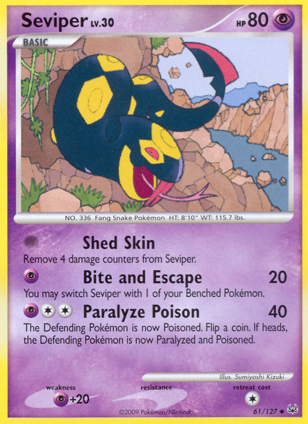 Pokemon | Seviper (61/127) [Platinum: Base Set] | The Nerd Merchant