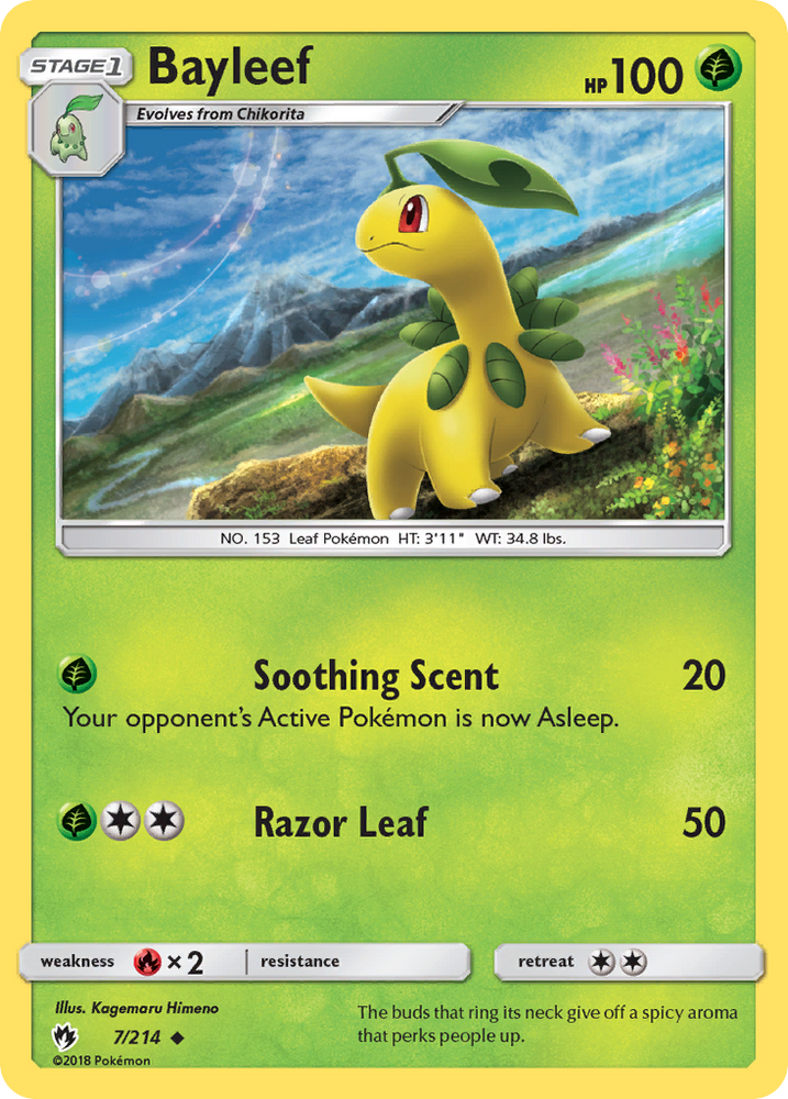 Pokemon | Bayleef (7/214) [Sun & Moon: Lost Thunder] | The Nerd Merchant