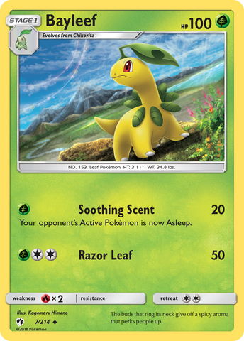 Pokemon | Bayleef (7/214) [Sun & Moon: Lost Thunder] | The Nerd Merchant
