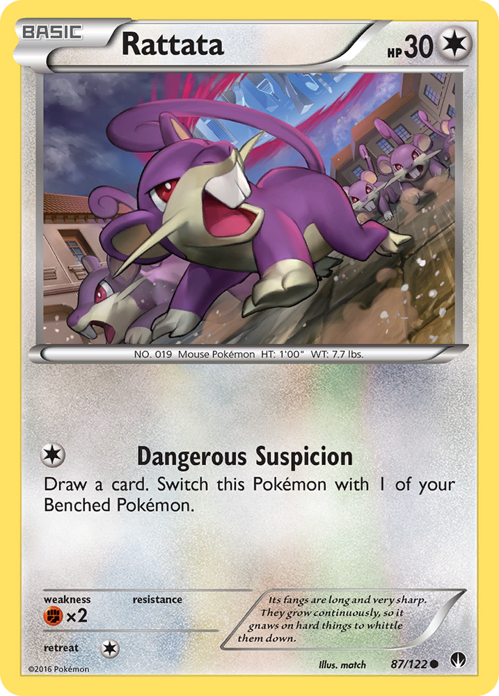 Pokemon | Rattata (87/122) [XY: BREAKpoint] | The Nerd Merchant