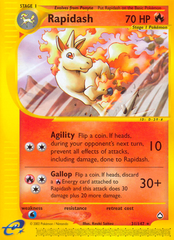 Pokemon | Rapidash (31/147) [Aquapolis] | The Nerd Merchant