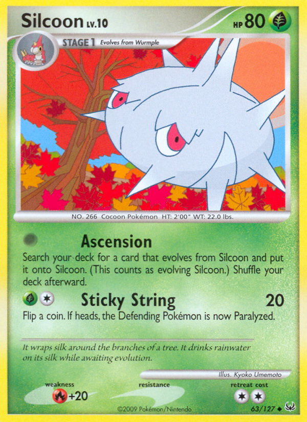 Pokemon | Silcoon (63/127) [Platinum: Base Set] | The Nerd Merchant