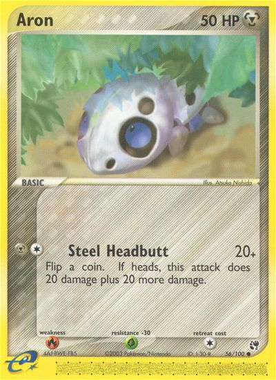 Pokemon | Aron (56/100) [EX: Sandstorm] | The Nerd Merchant