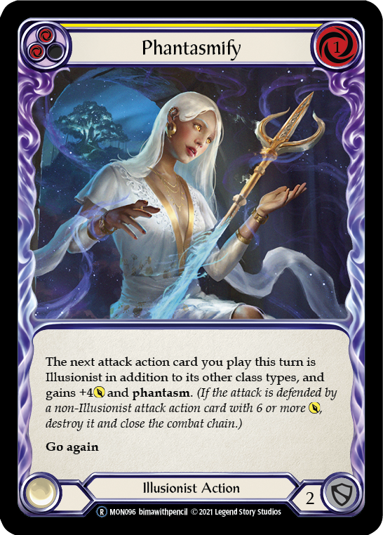 Flesh and Blood TCG | Phantasmify (Yellow) [U-MON096-RF] (Monarch Unlimited)  Unlimited Rainbow Foil | The Nerd Merchant