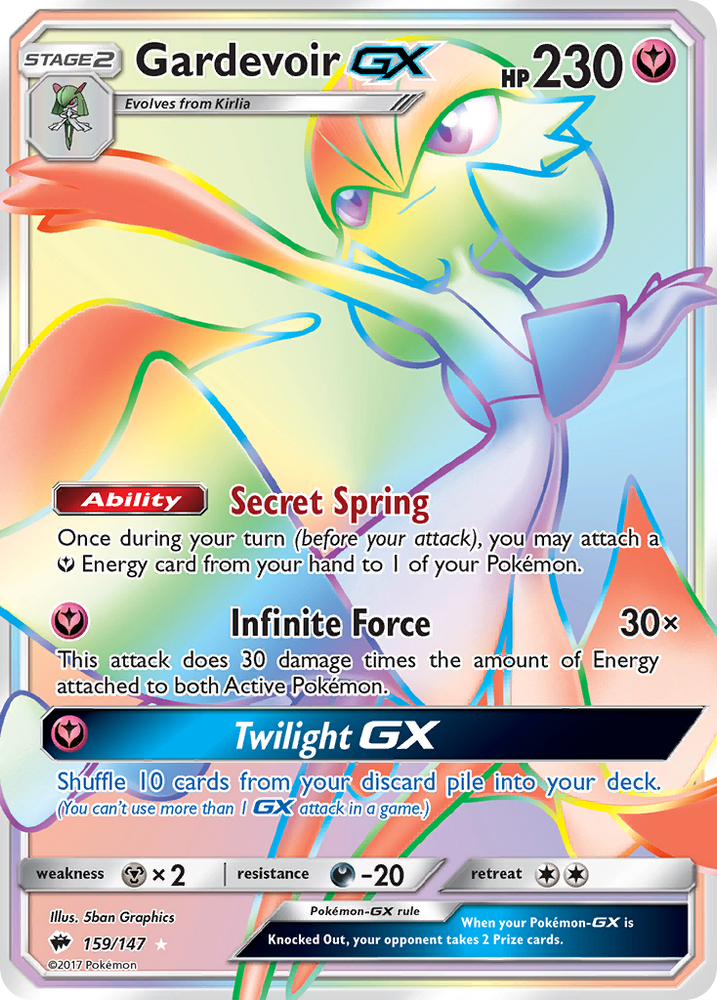 Pokemon | Gardevoir GX (159/147) [Sun & Moon: Burning Shadows] | The Nerd Merchant