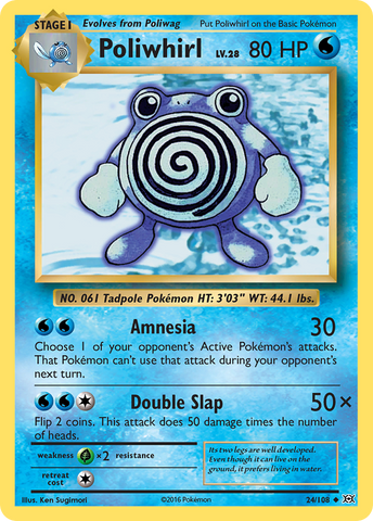 Pokemon | Poliwhirl (24/108) [XY: Evolutions] | The Nerd Merchant