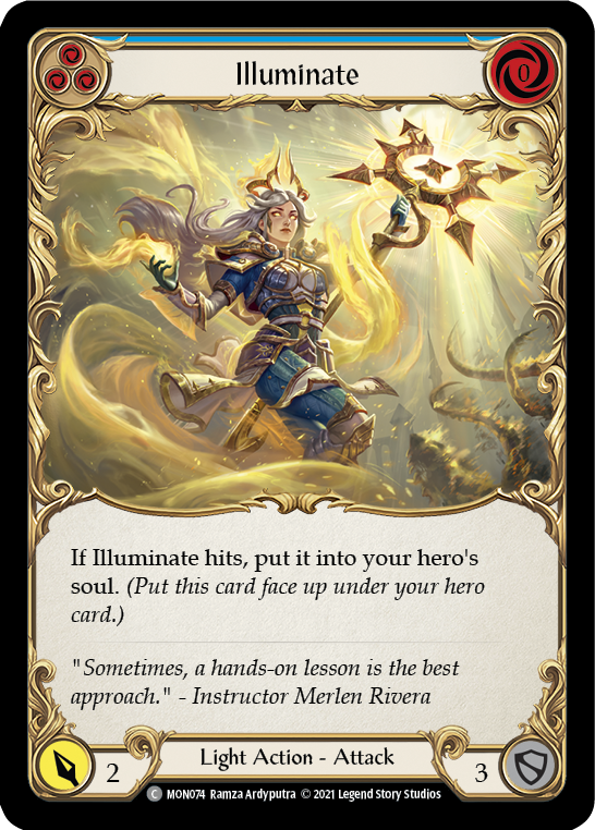 Flesh and Blood TCG | Illuminate (Blue) [MON074-RF] (Monarch)  1st Edition Rainbow Foil | The Nerd Merchant