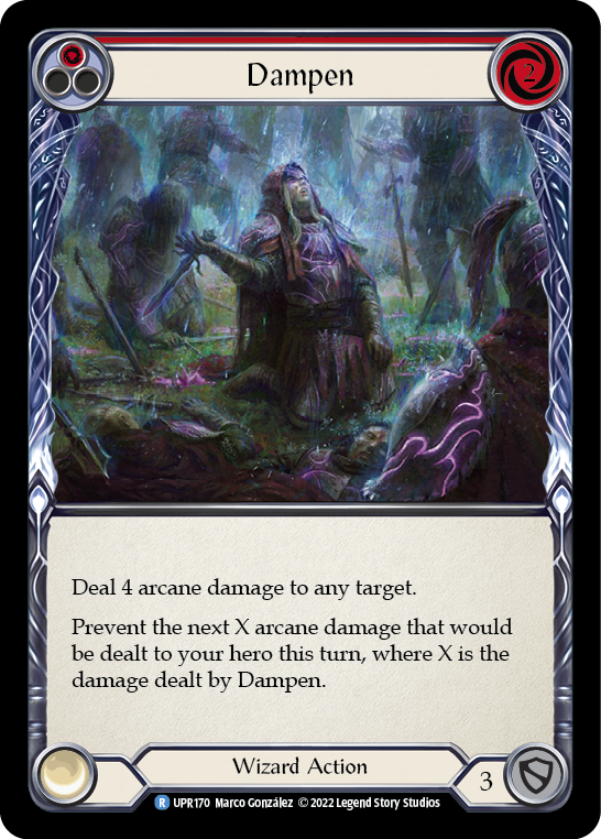 Flesh and Blood TCG | Dampen (Red) [UPR170] (Uprising)  Rainbow Foil | The Nerd Merchant