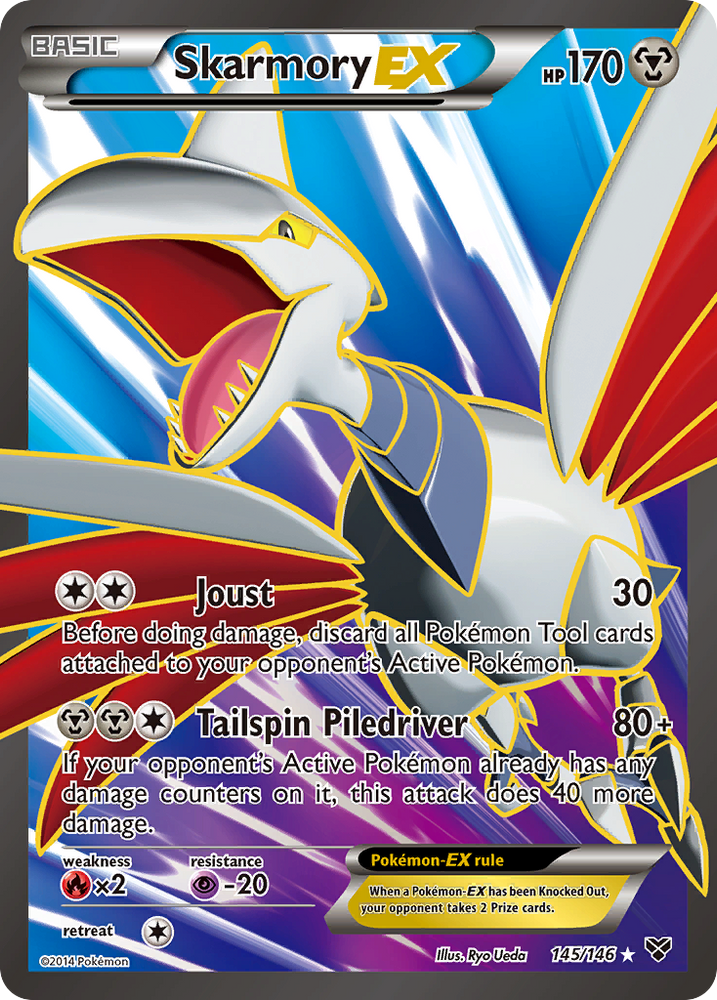 Pokemon | Skarmory EX (145/146) [XY: Base Set] | The Nerd Merchant