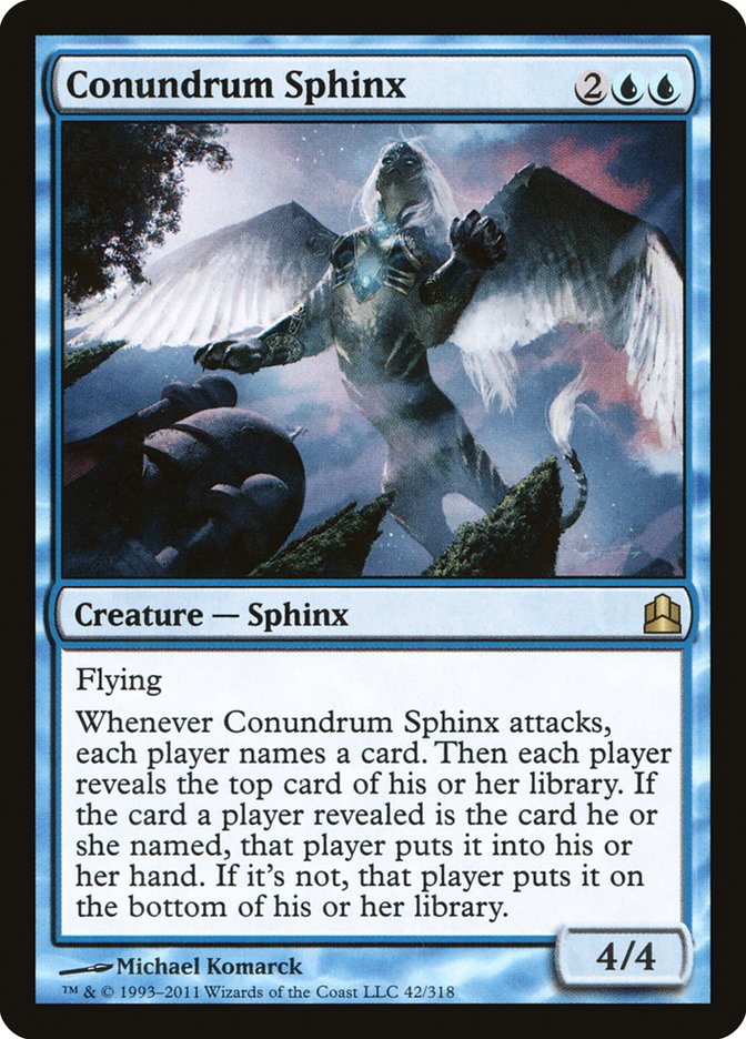 Magic | Conundrum Sphinx [Commander 2011] | The Nerd Merchant