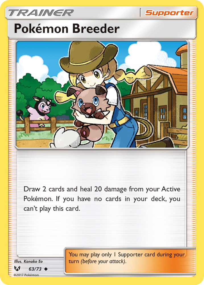 Pokemon | Pokemon Breeder (63/73) [Sun & Moon: Shining Legends] | The Nerd Merchant