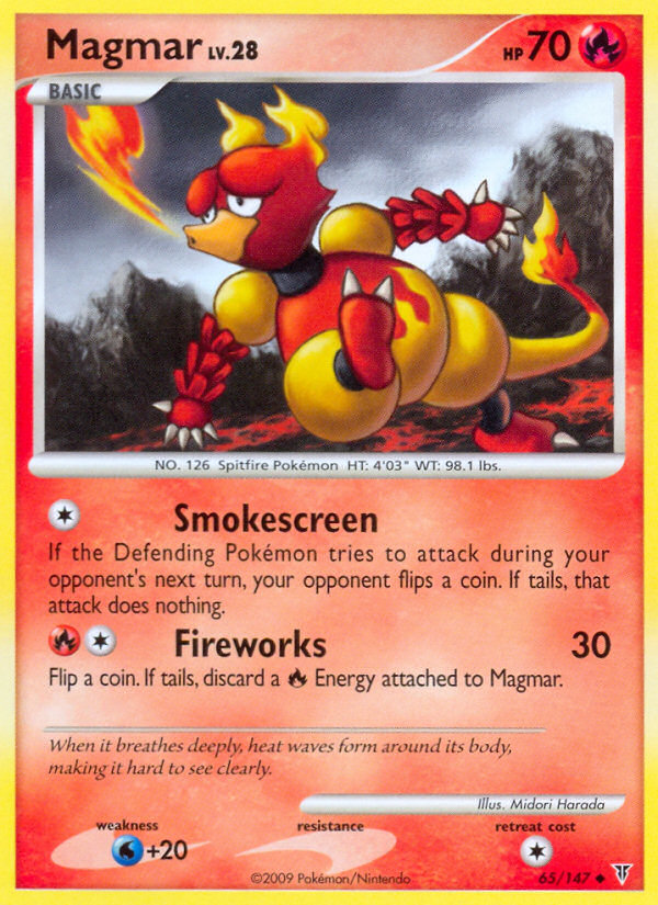 Pokemon | Magmar (65/147) [Platinum: Supreme Victors] | The Nerd Merchant
