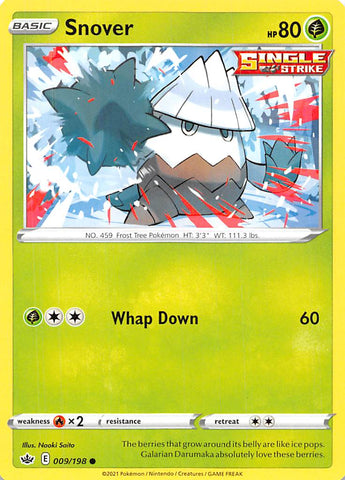 Pokemon | Snover (009/198) [Sword & Shield: Chilling Reign] | The Nerd Merchant
