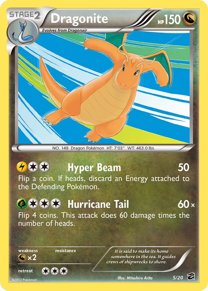 Pokemon | Dragonite (5/20) [Black & White: Dragon Vault] | The Nerd Mechant