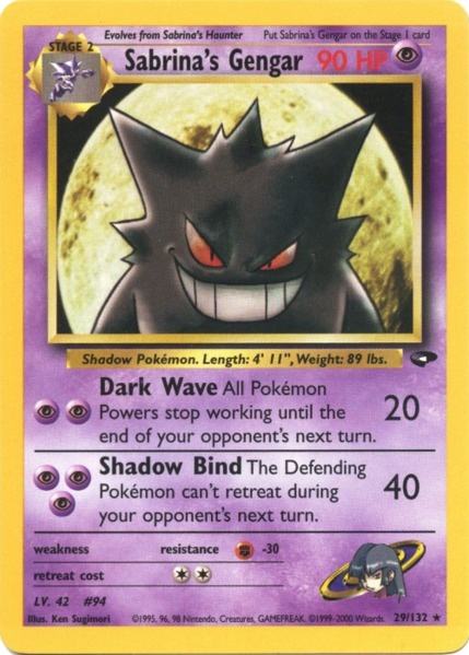 Pokemon | Sabrina's Gengar (29/132) [Gym Challenge Unlimited] | The Nerd Merchant