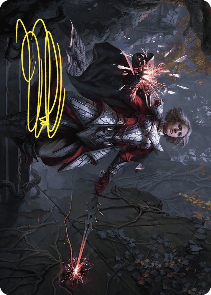 Magic | Rowan, Scion of War Art Card (31/81) (Gold-Stamped Signature) [Wilds of Eldraine Art Series] | The Nerd Merchant