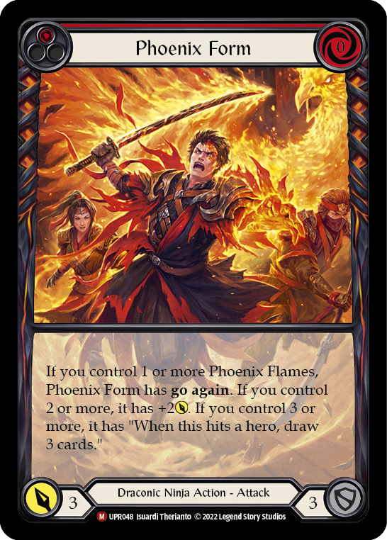 Flesh and Blood TCG | Phoenix Form (Extended Art) [UPR048] (Uprising)  Rainbow Foil | The Nerd Merchant