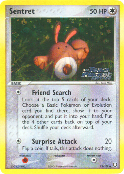 Pokemon | Sentret (75/109) (Stamped) [EX: Team Rocket Returns] | The Nerd Merchant