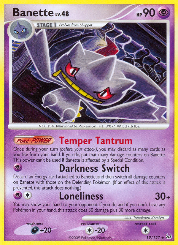 Pokemon | Banette (19/127) [Platinum: Base Set] | The Nerd Merchant