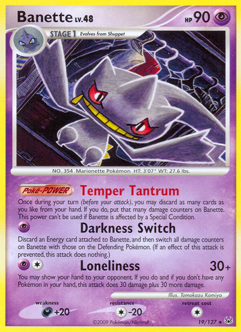 Pokemon | Banette (19/127) [Platinum: Base Set] | The Nerd Merchant