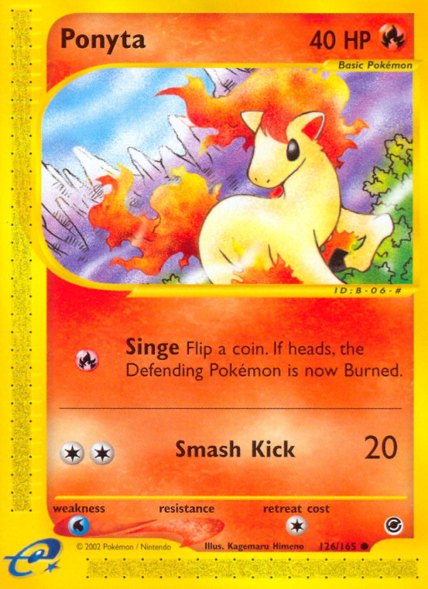 Pokemon | Ponyta (126/165) [Expedition: Base Set] | The Nerd Merchant