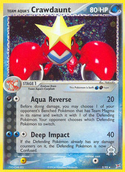 Pokemon | Team Aqua's Crawdaunt (2/95) [EX: Team Magma vs Team Aqua] | The Nerd Merchant