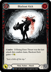 Flesh and Blood TCG | Blackout Kick (Blue) [U-WTR091] (Welcome to Rathe Unlimited)  Unlimited Rainbow Foil | The Nerd Merchant