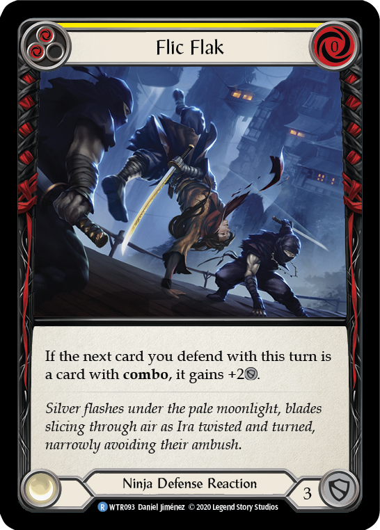 Flesh and Blood TCG | Flic Flak (Yellow) [U-WTR093] (Welcome to Rathe Unlimited)  Unlimited Rainbow Foil | The Nerd Merchant
