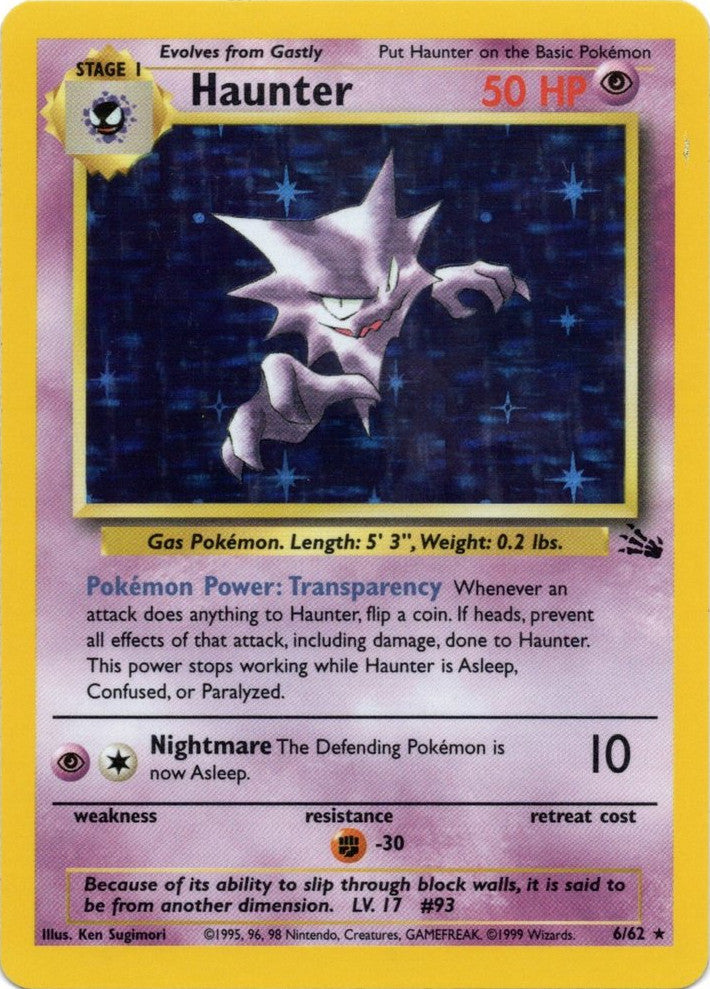 Pokemon | Haunter (6/62) [Fossil Unlimited] | The Nerd Merchant