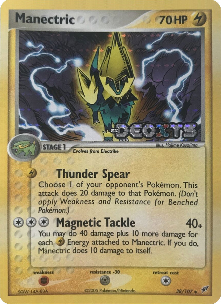 Pokemon | Manectric (38/107) (Stamped) [EX: Deoxys] | The Nerd Merchant