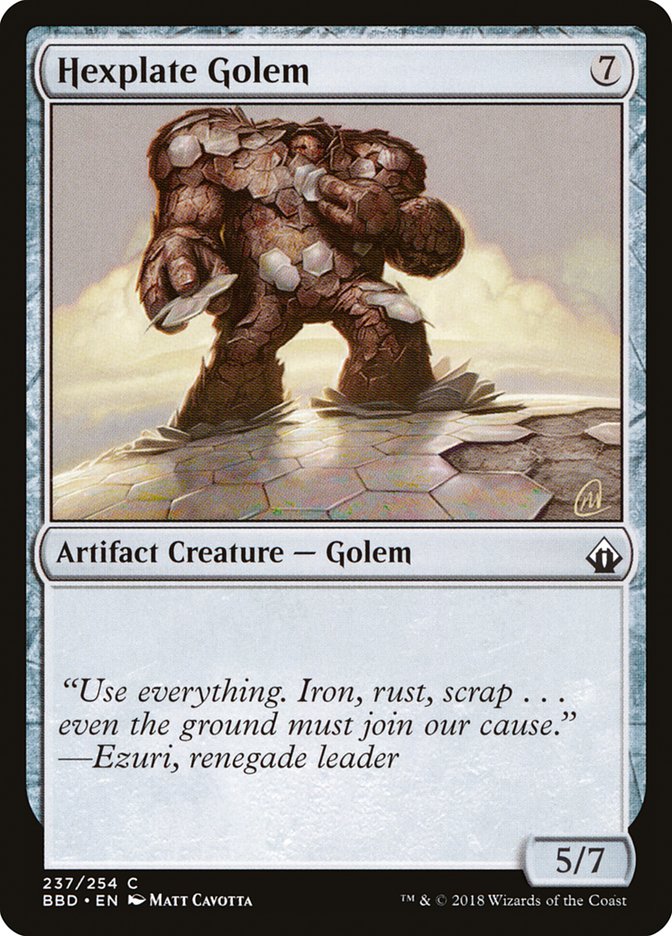 Magic | Hexplate Golem [Battlebond] | The Nerd Merchant