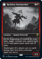 Magic | Reckless Stormseeker // Storm-Charged Slasher [Innistrad: Double Feature] | The Nerd Merchant
