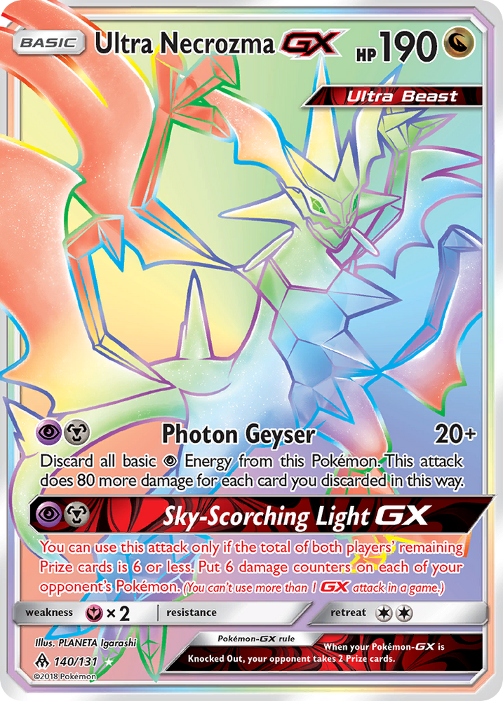 Pokemon | Ultra Necrozma GX (140/131) [Sun & Moon: Forbidden Light] | The Nerd Merchant