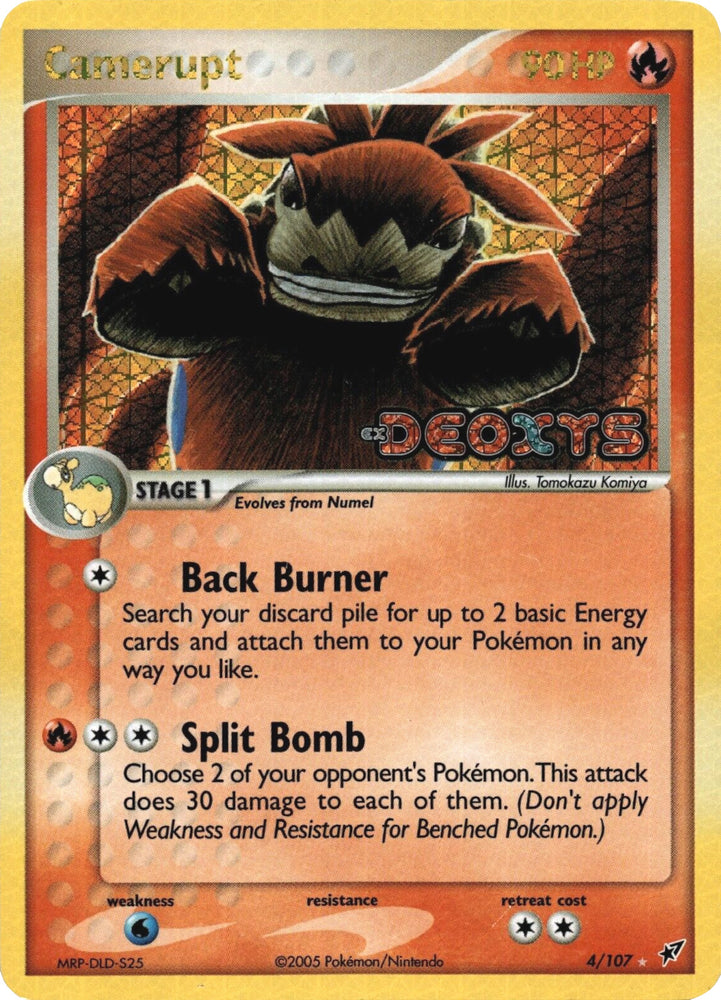 Pokemon | Camerupt (4/107) (Stamped) [EX: Deoxys] | The Nerd Merchant