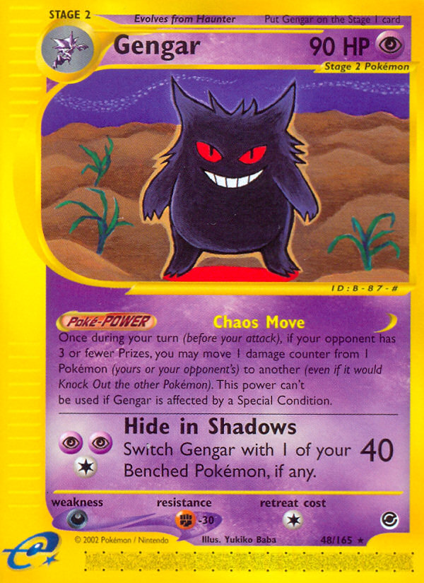 Pokemon | Gengar (48/165) [Expedition: Base Set] | The Nerd Merchant