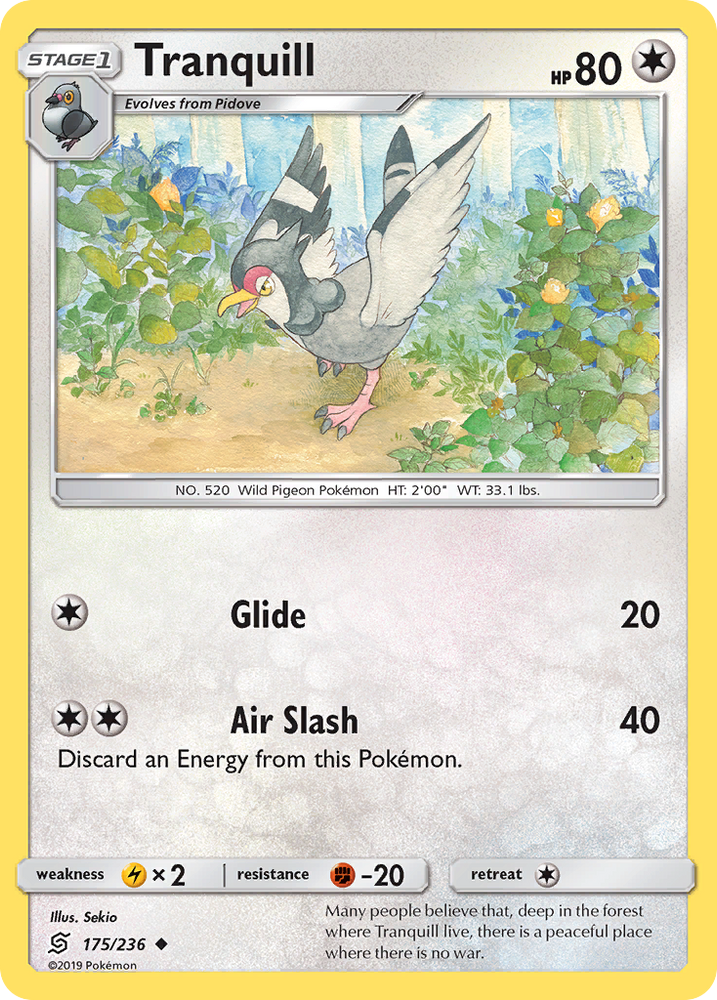 Pokemon | Tranquill (175/236) [Sun & Moon: Unified Minds] | The Nerd Merchant