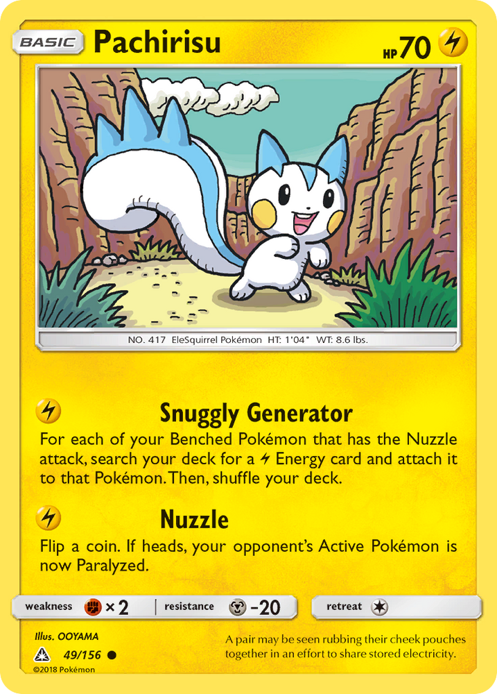 Pokemon | Pachirisu (49/156) [Sun & Moon: Ultra Prism] | The Nerd Merchant
