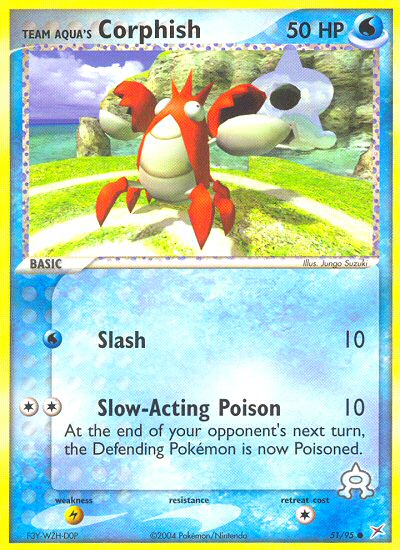 Pokemon | Team Aqua's Corphish (51/95) [EX: Team Magma vs Team Aqua] | The Nerd Merchant